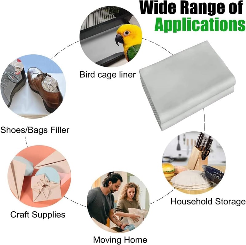 WAUPPY Newsprint Packing Paper Sheets for Moving  Shipping  Box Filler  Wrapping and Protecting Fragile Items 1.3 Lbs (50 Sheets  26  x 15 ) - Image 5